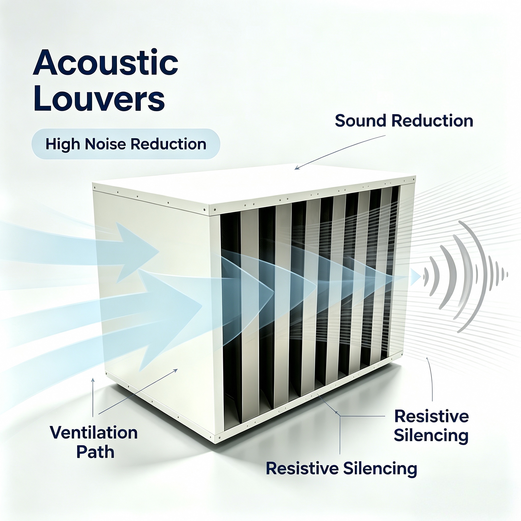 Acoustic Louvers for Noise Control & Ventilation 
